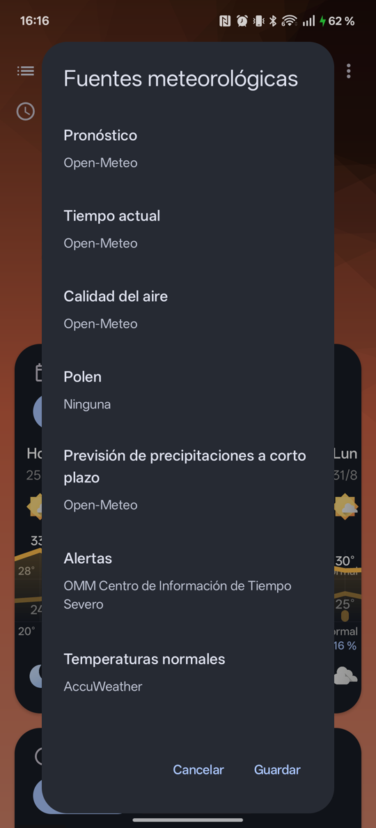 Diálogo de fuentes meteorológicas de un lugar en Breezy, primera parte