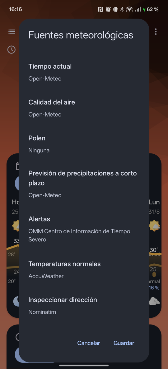 Diálogo de fuentes meteorológicas de un lugar en Breezy, segunda parte